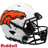 Denver Broncos Helmet Riddell Authentic Full Size Speed Style Lunar Eclipse Alternate-0