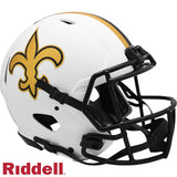 New Orleans Saints Helmet Riddell Authentic Full Size Speed Style Lunar Eclipse Alternate-0