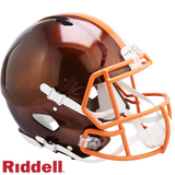Cleveland Browns Helmet Riddell Authentic Full Size Speed Style FLASH Alternate-0