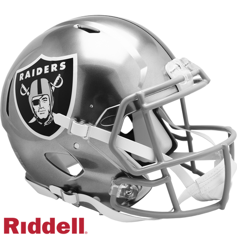 Las Vegas Raiders Helmet Riddell Authentic Full Size Speed Style FLASH Alternate-0