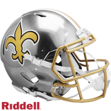 New Orleans Saints Helmet Riddell Authentic Full Size Speed Style FLASH Alternate-0