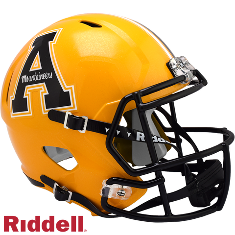 Appalachian State Mountaineers Helmet Riddell Replica Full Size Speed Style Gold - Special Order-0