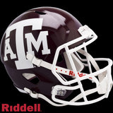 Texas A&M Aggies Helmet Riddell Replica Full Size Speed Style Maroon Special Order-0