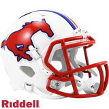 SMU Mustangs Helmet Riddell Replica Mini Speed Style-0