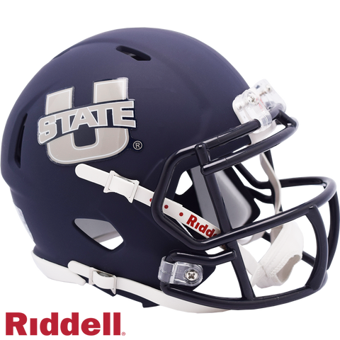 Utah State Aggies Helmet Riddell Replica Mini Speed Style-0