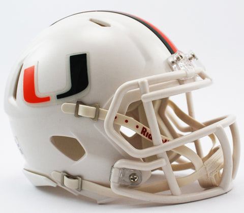 Miami Hurricanes Helmet - Riddell Replica Full Size - Speed Style-0