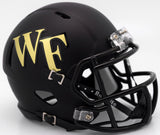 Wake Forest Demon Deacons Helmet Riddell Replica Mini Speed Style Matte Black-0