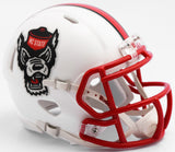 North Carolina State Wolfpack Helmet Riddell Replica Mini Speed Style Tuffy Design-0