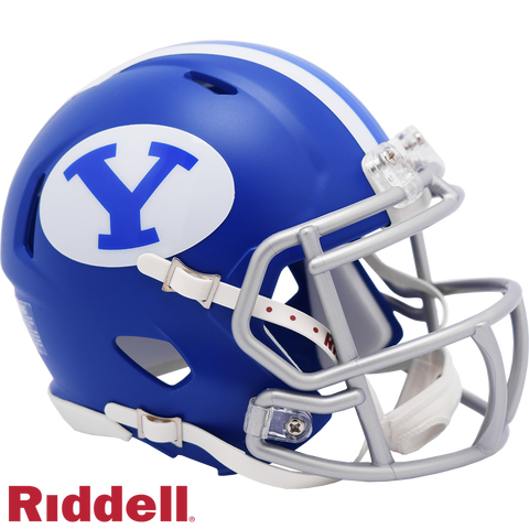 BYU Cougars Helmet Riddell Replica Mini Speed Style Royal-0