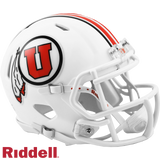 Utah Utes Helmet Riddell Replica Mini Speed Style White-0