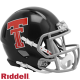 Texas Tech Red Raiders Helmet Riddell Replica Mini Speed Style Throwback-0