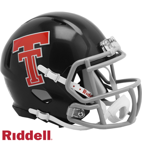 Texas Tech Red Raiders Helmet Riddell Replica Mini Speed Style Throwback-0