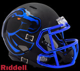 Boise State Broncos Helmet Riddell Replica Mini Speed Style Matte Black 2024-0