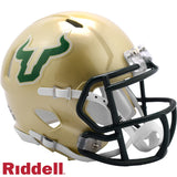 South Florida Bulls Helmet Riddell Replica Mini Speed Style Gold-0