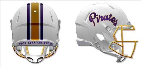 East Tennessee State Buccaneers Helmet Riddell Replica Mini Speed Style White-0