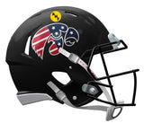 Iowa Hawkeyes Helmet Riddell Replica Mini Speed Style Stars and Stripes Design-0