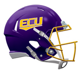 East Carolina Pirates Helmet Riddell Replica Mini Speed Style Purple T/B-0