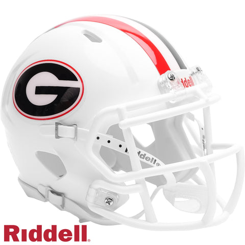 Georgia Bulldogs Helmet Riddell Replica Full Size Speed Style White-0
