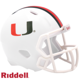 Miami Hurricanes Helmet Riddell Pocket Pro Speed Style Periodic Restock-0