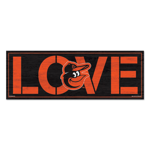 Baltimore Orioles Sign 8x23 Wood Love-0