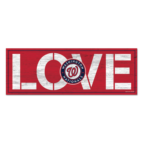Washington Nationals Sign 8x23 Wood Love-0