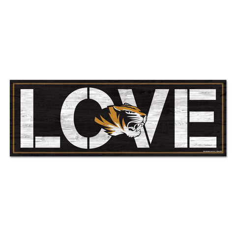 Missouri Tigers Sign 8x23 Wood Love-0