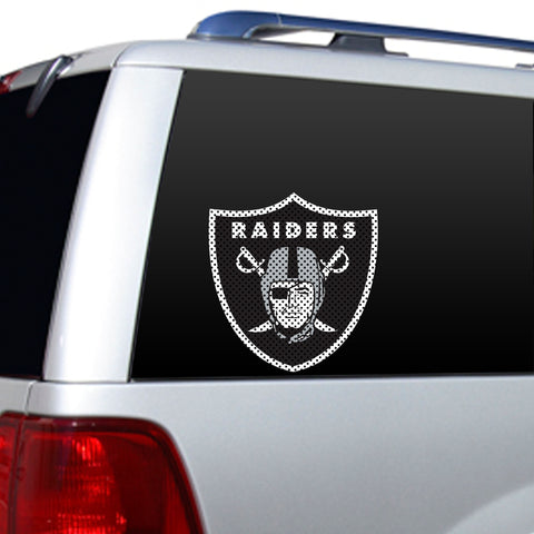 Las Vegas Raiders Window Film 12 Inch Die Cut-0