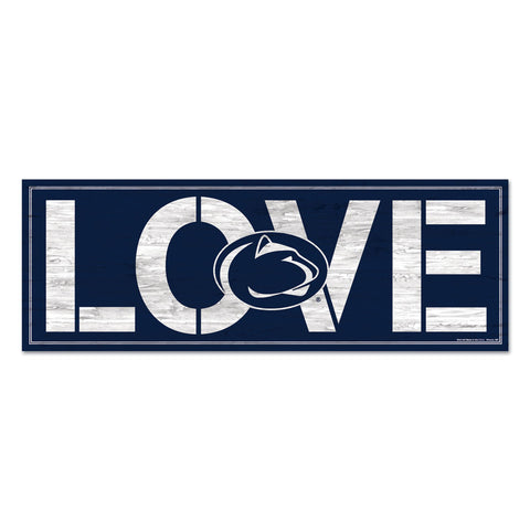 Penn State Nittany Lions Sign 8x23 Wood Love-0