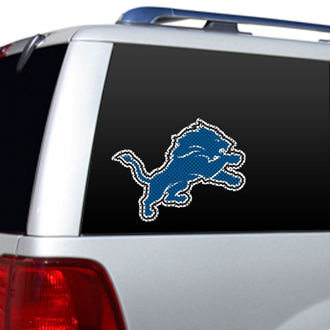 Detroit Lions Window Film 12 Inch Die Cut-0