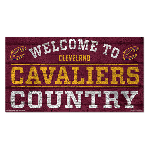 Cleveland Cavaliers Sign 13x24 Wood Country-0