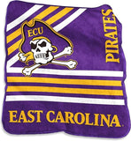 East Carolina Pirates Blanket 50x60 Raschel Throw-0