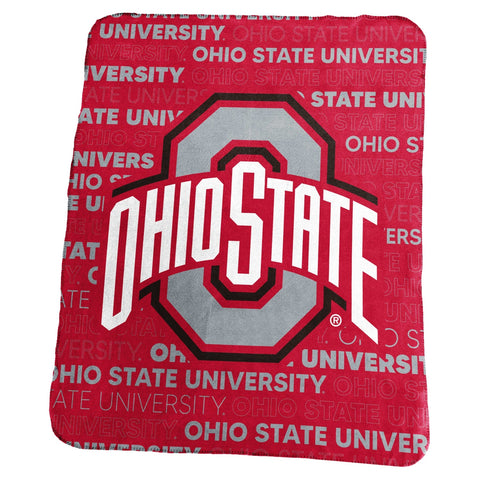 Ohio State Buckeyes Blanket 50x60 Fleece Classic-0