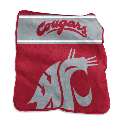 Washington State Cougars Blanket 60x80 Raschel Throw-0