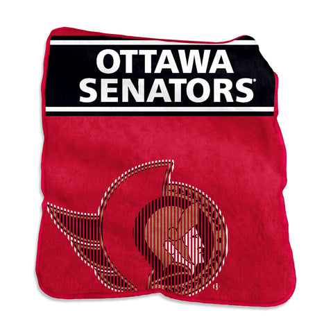 Ottawa Senators Blanket 60x80 Raschel Throw-0