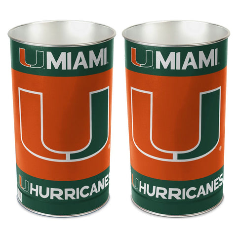 Miami Hurricanes Wastebasket 15 Inch - Periodic Restock-0