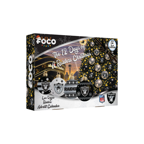 Las Vegas Raiders Advent Calendar Ball Ornament-0