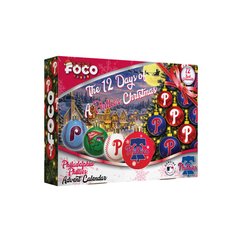 Philadelphia Phillies Advent Calendar Ball Ornament-0