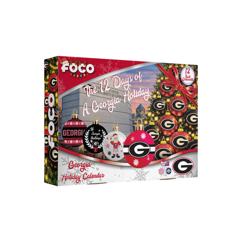 Georgia Bulldogs Advent Calendar Ball Ornament-0