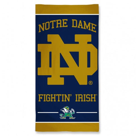 Notre Dame Fighting Irish Towel 30x60 Beach Style Spectra-0