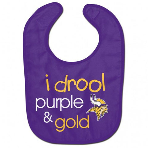 Minnesota Vikings Baby Bib All Pro Style I Drool Design-0