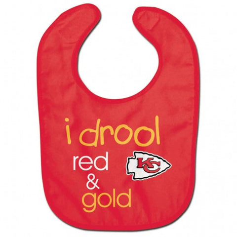 Kansas City Chiefs Baby Bib All Pro Style I Drool Design-0