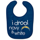 Los Angeles Chargers Baby Bib All Pro Style I Drool Design - Special Order-0