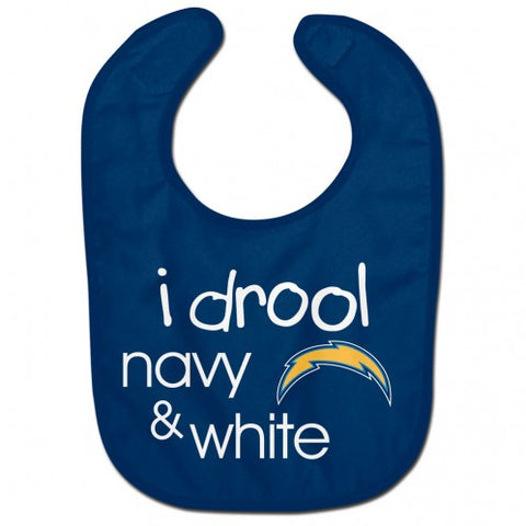 Los Angeles Chargers Baby Bib All Pro Style I Drool Design - Special Order-0