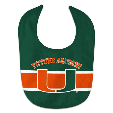 Miami Hurricanes Baby Bib All Pro Style Future Alumni Special Order-0