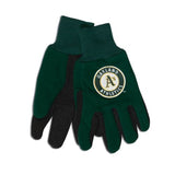 Oakland Athletics Two Tone Gloves - Adult Size - Special Order-0