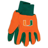 Miami Hurricanes Two Tone Gloves - Adult - Special Order-0
