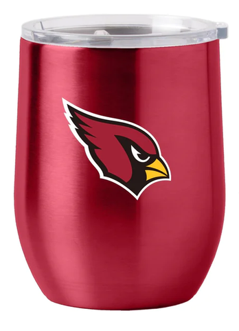 Arizona Cardinals Travel Tumbler 16oz Stainless Steel Curved-0