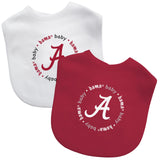 Alabama Crimson Tide Baby Bib 2 Pack-0