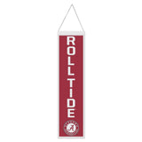 Alabama Crimson Tide Banner Wool 8x32 Heritage Slogan Design - Special Order