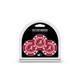 Alabama Crimson Tide Golf Chip with Marker 3 Pack